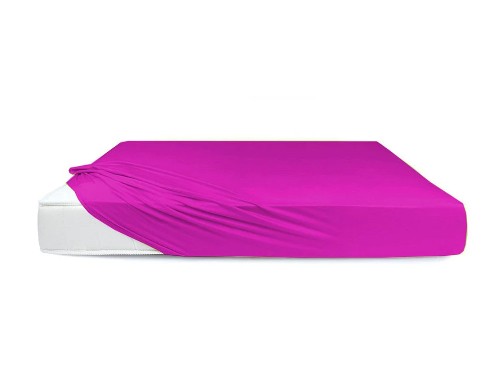 [42958964943] EXTRA DEEP 16" Fitted Sheets (Pink, Double)