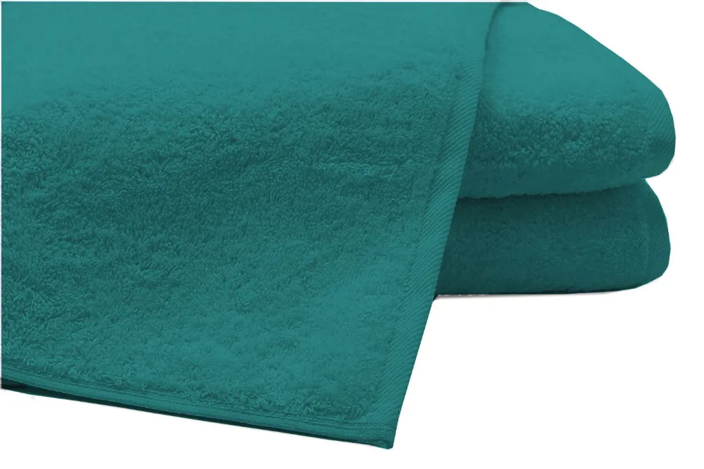 Pack of 2 Extra Large Bath Sheets100% Cotton Towels Jumbo Size COLOUR Teal
