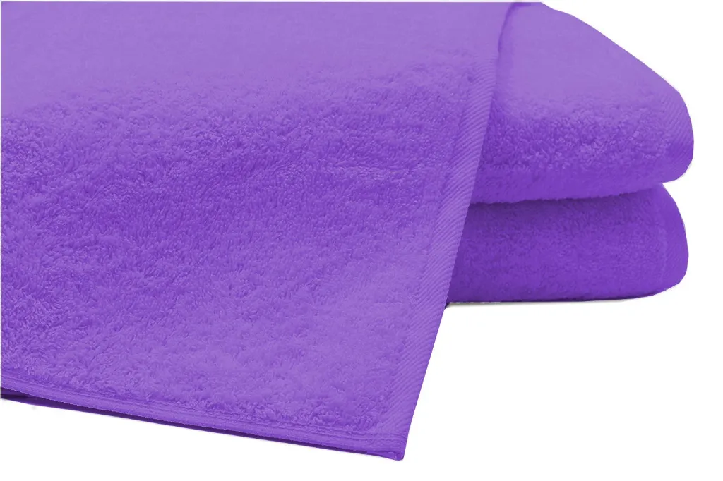 Pack of 2 Extra Large Bath Sheets100% Cotton Towels Jumbo Size COLOUR Purple