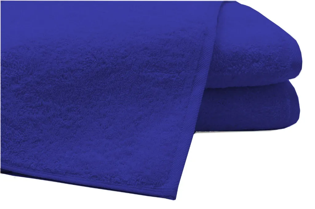 Pack of 2 Extra Large Bath Sheets100% Cotton Towels Jumbo Size Royal Blue COLOUR