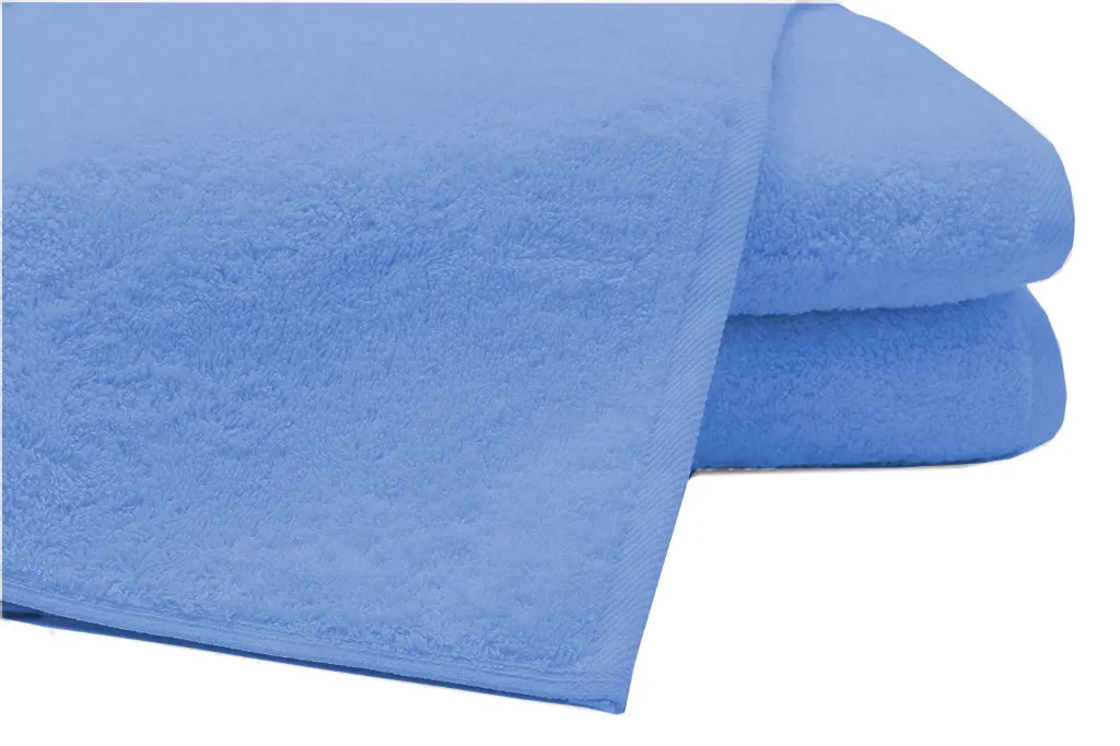 Pack of 2 Extra Large Bath Sheets100% Cotton Towels Jumbo Size Blue COLOUR