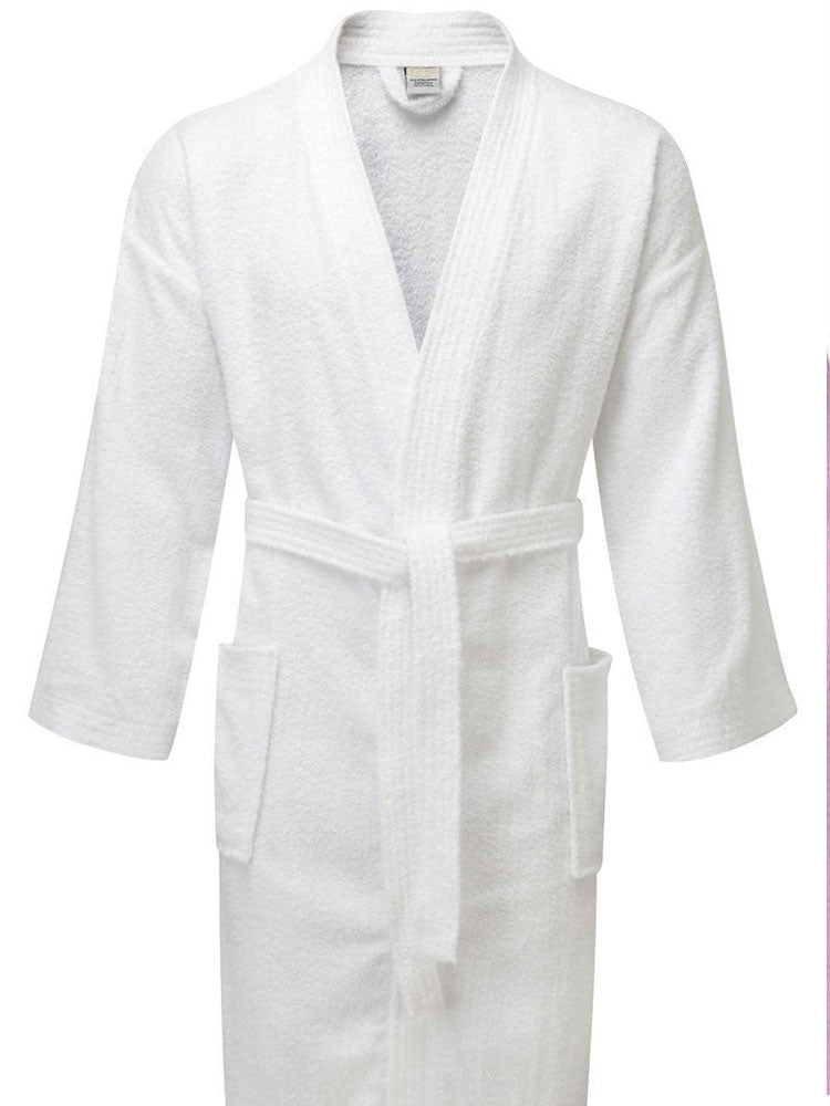 [42959043279] Egyptian Cotton Bathrobes (White)