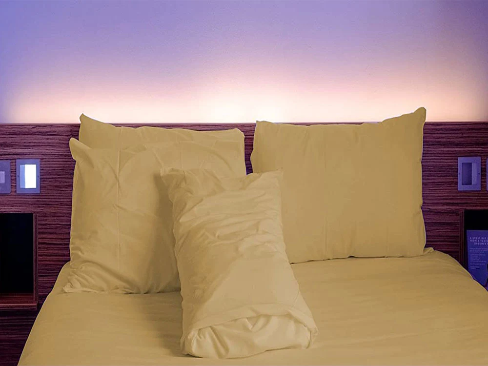 Extra Deep 16" Percale Fitted Sheets Single Double King (Coffee, Double)