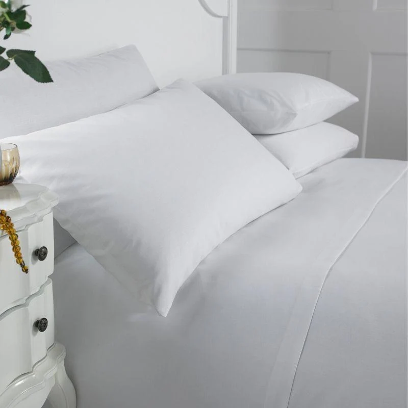 [39333402804294] Siena White Cotton Rich Housewife Pillowcase - Pack of 10