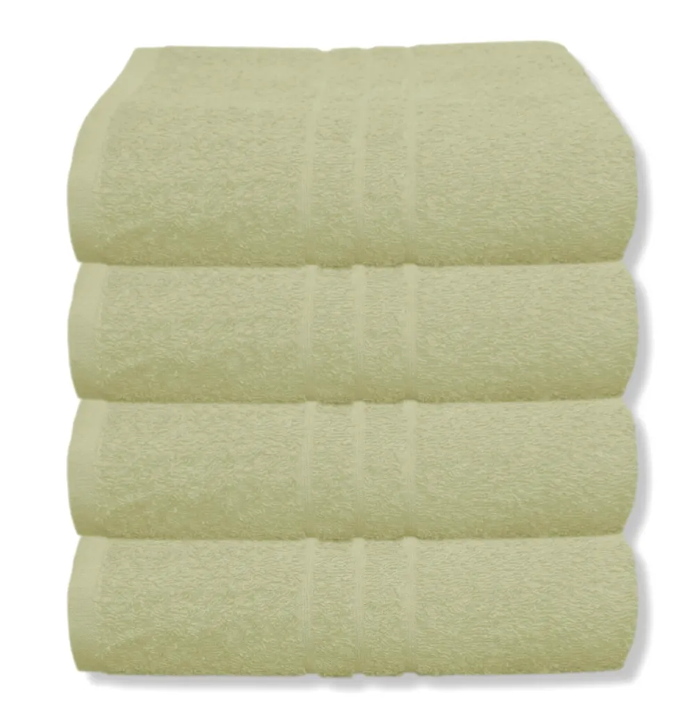 [39333166350406] Quick Dry Bath Sheets 100% Cotton (Cream, Pack of 2)