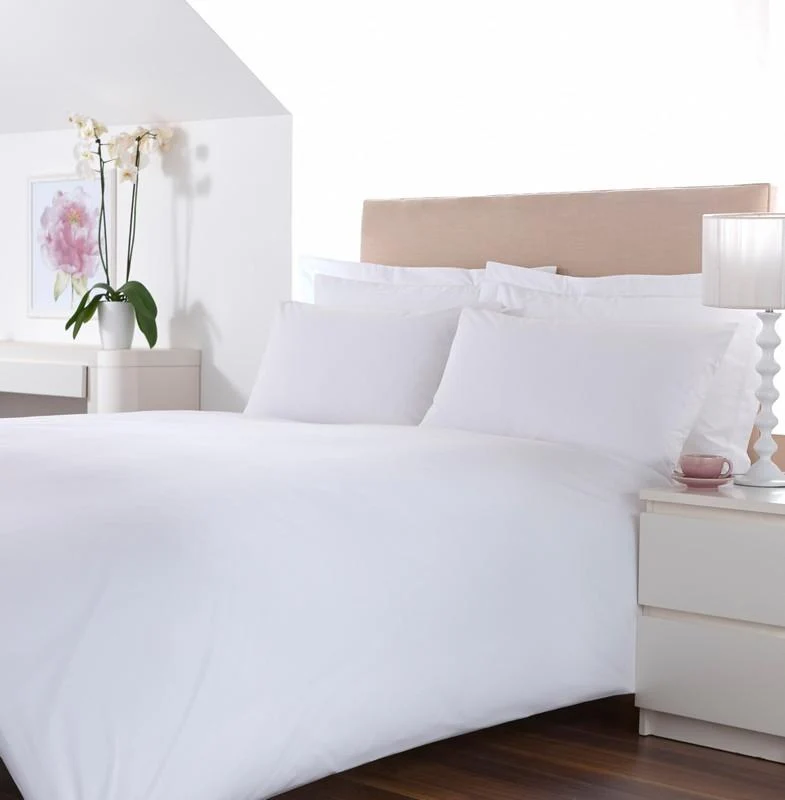 [39331974381638] Venezia Plain White 100% Cotton Percale Mock Oxford Pillowcase