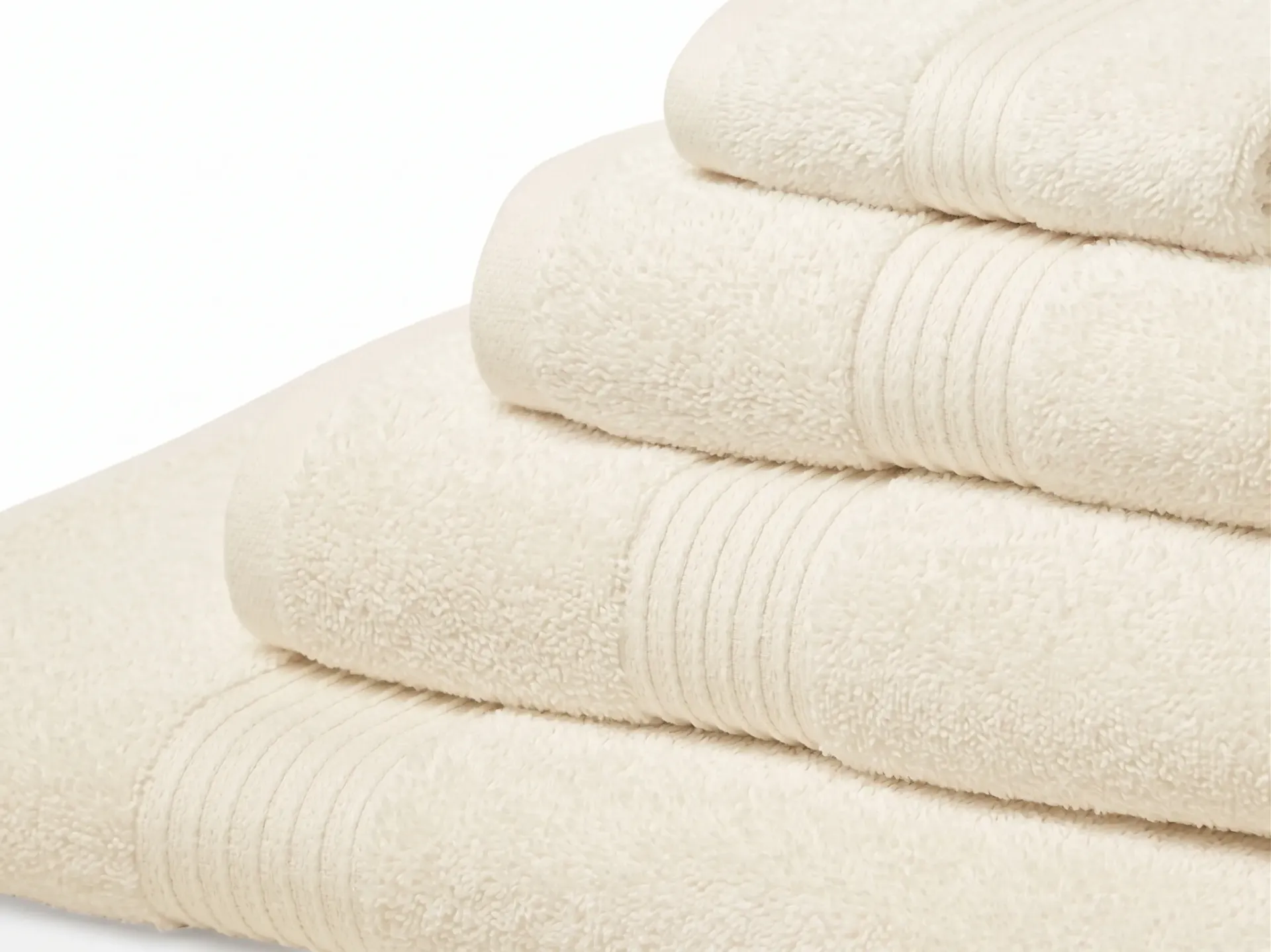 [43162984143] 700 GSM Royal Egyptian Towels Collection (Cream, Face Cloth, 12 Pieces)