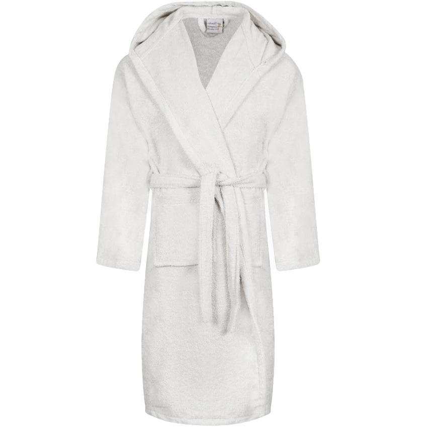 [12112050487366] Egyptian Hooded Bath Robes | White (Large/Extra Large)