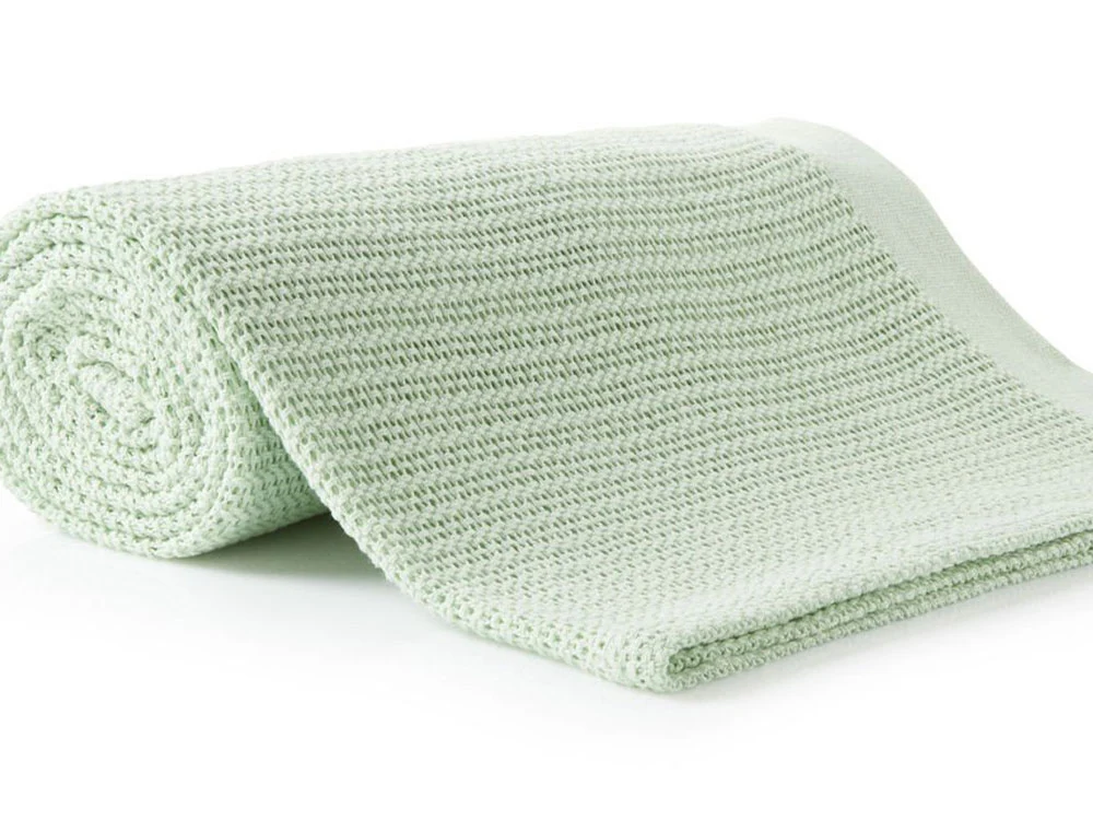 100% Cotton Thermal Cellular Blanket Light Weight Adult Soft Luxury