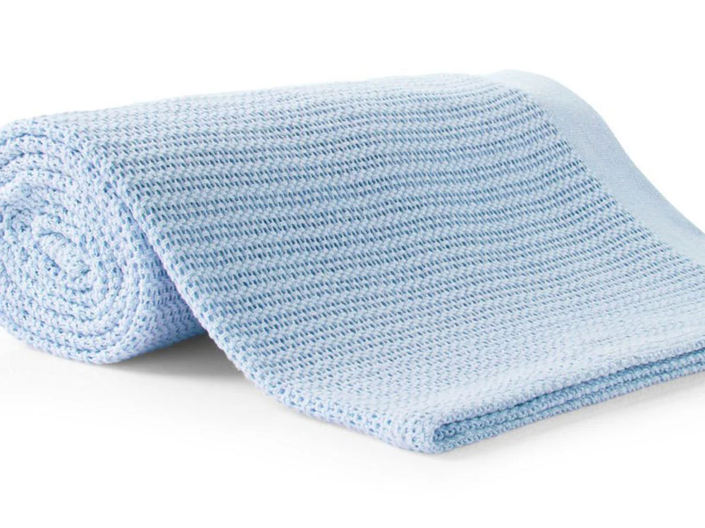 100% Cotton Thermal Cellular Blanket Light Weight Adult Soft Luxury