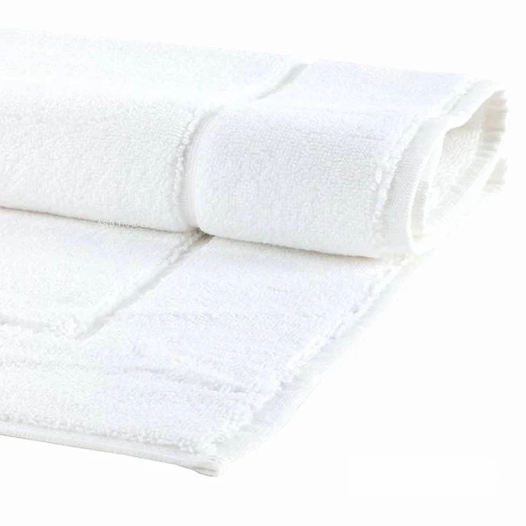 [32130682519622] Picture Frame Design Bath Mats 750 GSM in 3 Colours (White, Pack of 2)