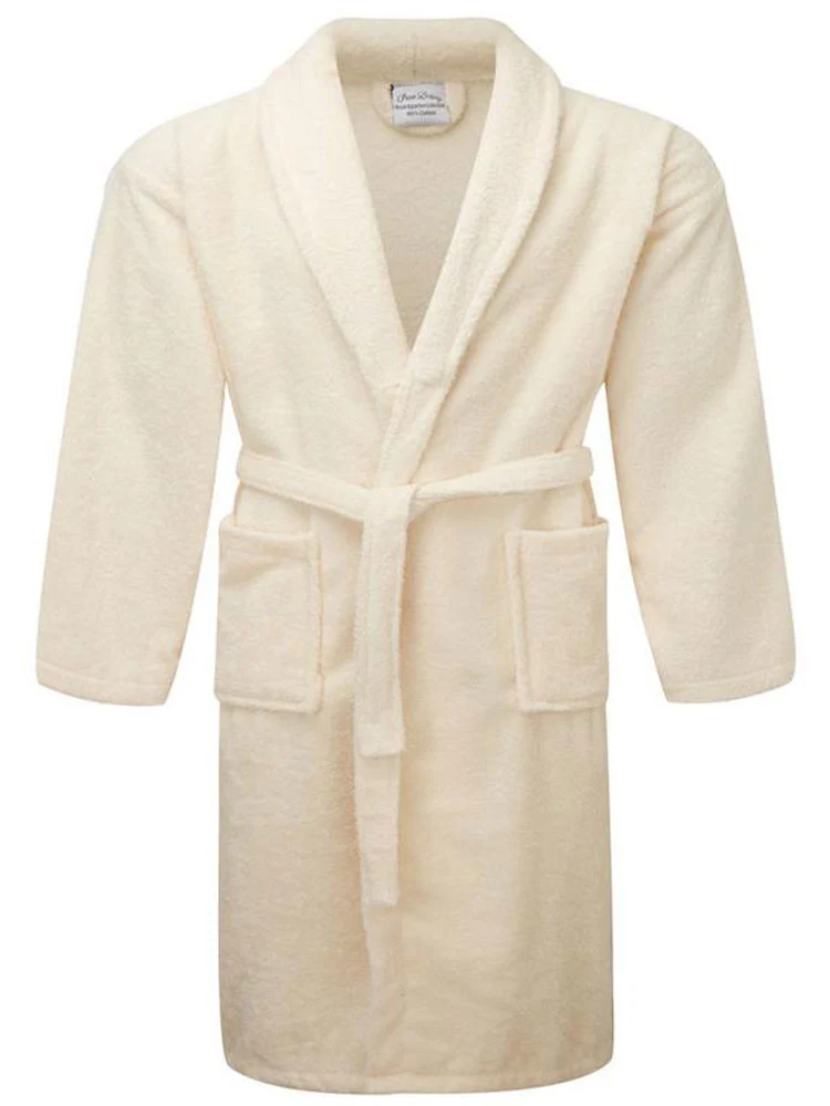 [12112064970822] Luxury Bath Robe Collection (Cream)